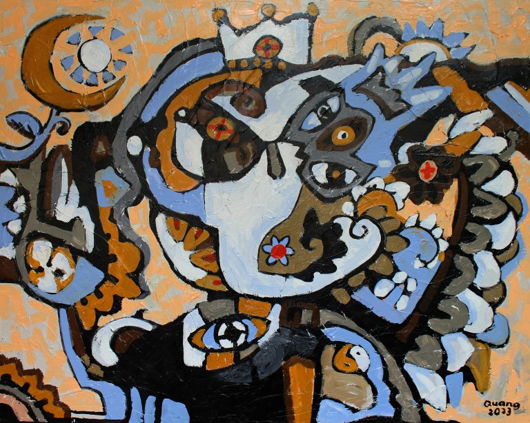 Chân dung- 120x150cm- Acrylic- 2023