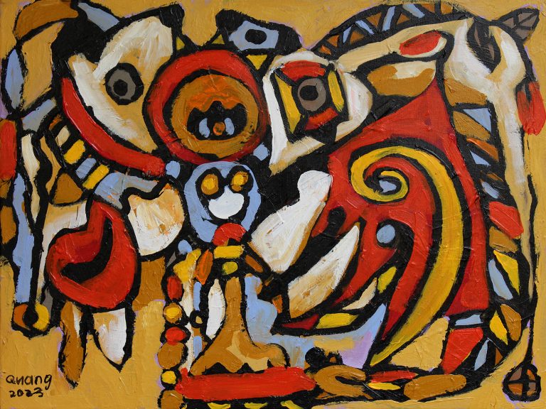 Chắp cánh vàng- 60x80cm-Acrylic- 2023