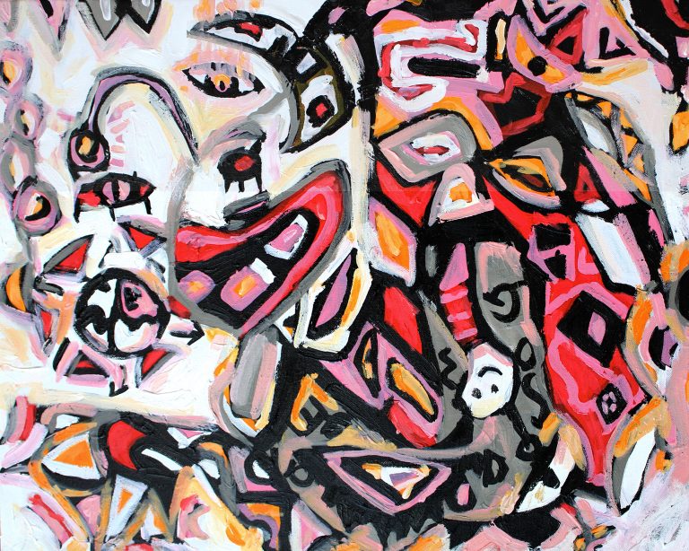 Chiếc Áo choàng từ không gian -80x100cm-Acrylic- 2022