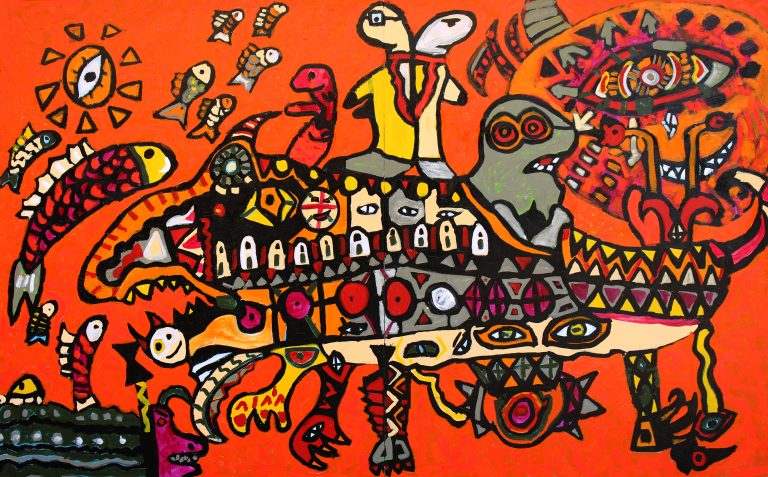 Cuộc phiêu lưu- 200x380cm-Acrylic- 2022