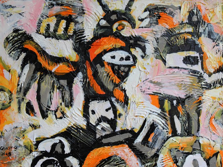 Đi qua thời gian- 60x80cm- Acrylic 2023