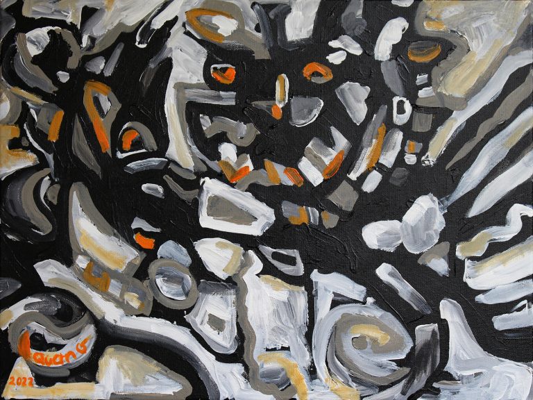 Nghê và Lân 60x80cm- Acrylic- 2022