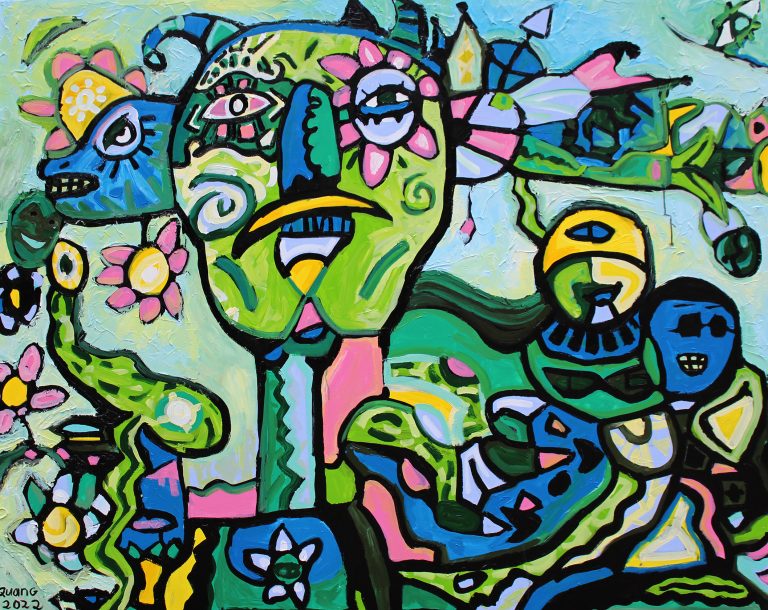 Thức dậy-  160x200cm- Acrylic- 2022